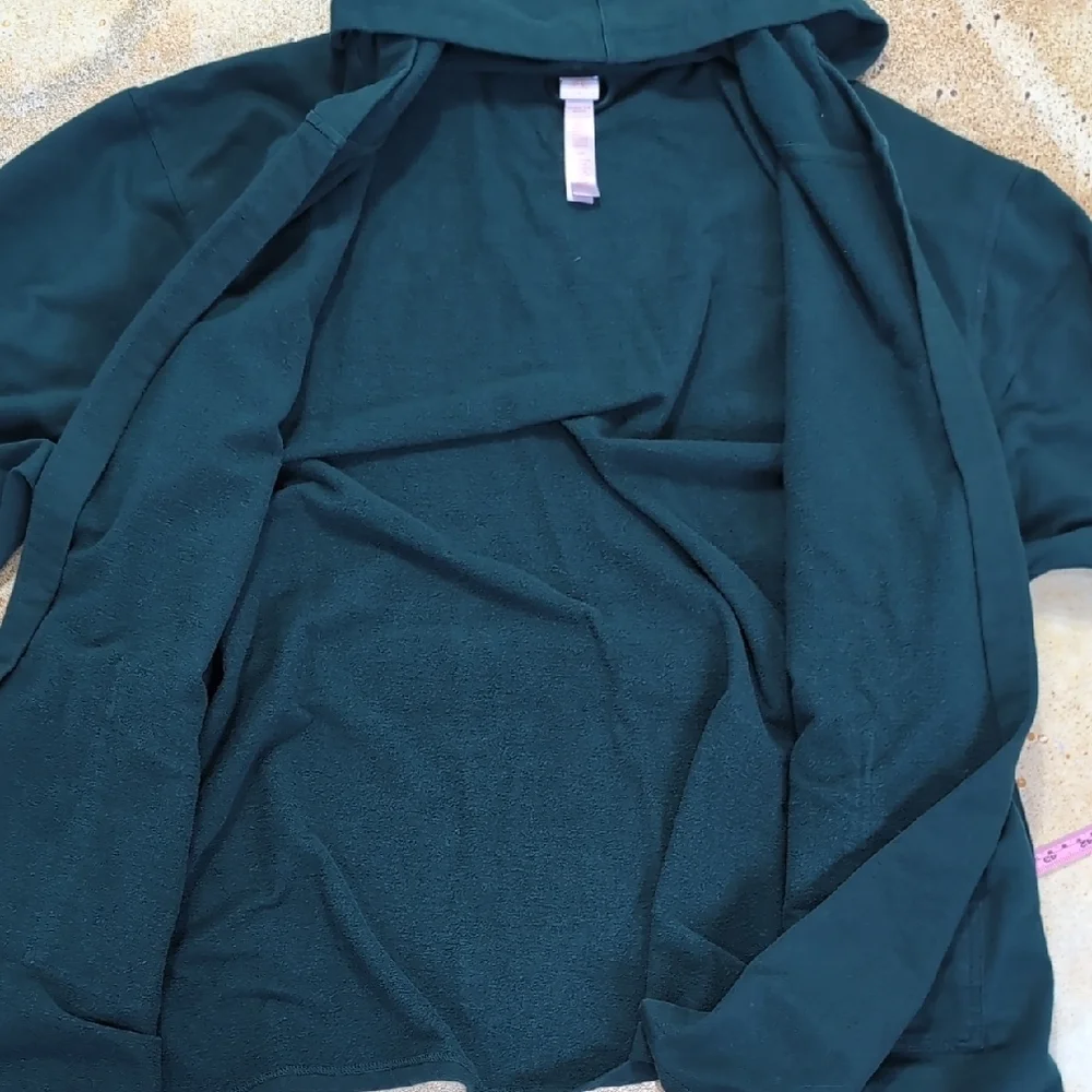 Savage X Fenty | Forest Green Cotton Hooded Robe Size XL - Picture 10 of 12